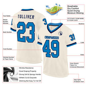 Elite Mesh Authentic Throwback Football Jersey Club Team Uniform Game Ready Ropa deportiva para partidos de entrenamiento universitario juvenil - Product Image 2