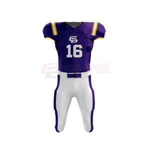 Uniforme de Fútbol Americano, Jersey de Manga Corta con Paneles de Malla, Pantalones Ajustables, Tela de Secado Rápido, Personalizable, Kit de Fútbol Americano para Adultos - Product Image 2