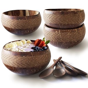 Best Seller Eco - Friendly <b>Coconut</b> <b>Bowl</b> Design Customized <b>Bowl</b> Decoration Kitchen and Tableware Handmade in Vietnam Wholesale - Product Image 3