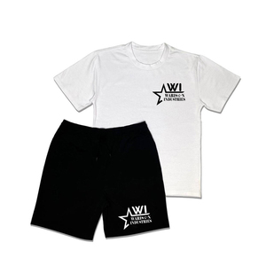 Ensembles d'été respirants pour adultes O cou demi-manches 100% coton fait Style personnalisé ensembles d'été deux pièces - Product Image 3