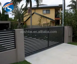 Security Commercial Aluminium Fence Gate Private Backyard Aluminum Door Aluminum New Style Gate Design For House