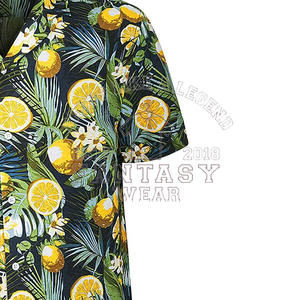 FANTASY WEAR 2026 Chemises florales pour hommes de qualité supérieure et haut de gamme, imprimé floral jaune d'été, certifiées CE - Product Image 6