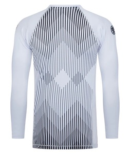Camiseta de Manga Corta a Rayas con Protección Solar UPF50 Transpirable - Blanca - Product Image 2