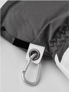 Gants thermiques d'hiver pour course sur neige en extérieur Gants de ski coupe-vent en cuir Gants de ski de snowboard de haute qualité avec logo personnalisé - Product Image 4