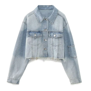 New Fashion High Quality Unisex Denim Jacket Wholesale Price Custom Made Denim Jackets for men & Women - Product Image 1