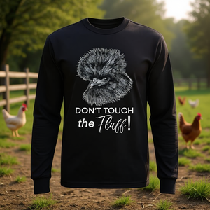 เสื้อยืดแขนยาวลายไก่ซิลกี้ ห้ามสัมผัสลายขนนุ่มๆ - Product Image 3