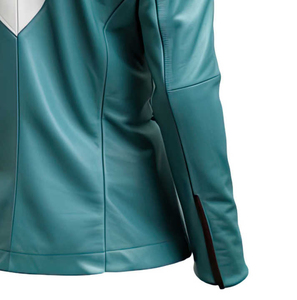 Blazer d'affaires pour hommes de haute qualité en cuir souple automne hiver grande taille manteau imperméable fermeture à glissière bouton réversible solide - Product Image 6