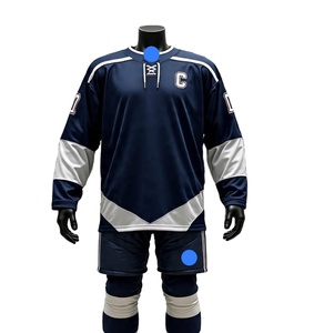 Camiseta de hockey en blanco superventas, diseño de sublimación personalizado, ropa de hockey, camiseta de hockey sobre hielo de entrenamiento, transpirable OEM 2025 - Product Image 1