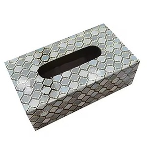 Luxury Rectangular Black Metal <b>Tissue</b> Box Table Paper Holder <b>for</b> Hotel Kitchen - Product Image 3