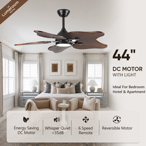 Modern <b>Ceiling</b> <b>Fan</b> <b>with</b> Light <b>Remote</b> <b>Control</b>,5 Blade Wood <b>Ceiling</b> <b>Fan</b> for Living Room Bedroom Dining Room - Product Image 1