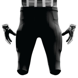 Ensemble de vêtements de sport d'entraînement de football américain pour hommes, ensemble de pantalons en jersey sergé durable en uniforme noir et blanc pour le matériel. - Product Image 6