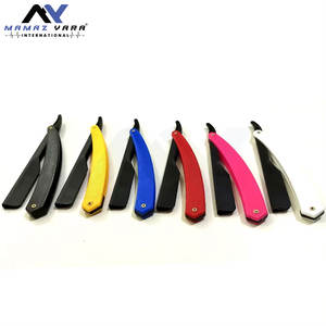 Rasoir à rasage droit avec logo personnalisé, couteau pliant de coiffeur avec design personnalisé - Product Image 2