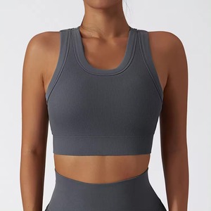 Sujetador deportivo ligero y sin costuras con espalda cruzada de último diseño para mujeres de talla grande Ropa de yoga y correr de alto impacto - Product Image 5