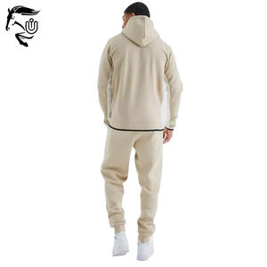 Ensemble pantalon de survêtement et pull-over à capuche pour hommes personnalisés Taille normale Pantalon de jogging Streetwear Survêtement pour hommes en coton - Product Image 2