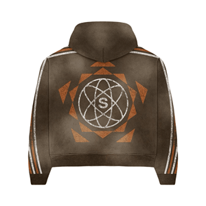 Conjunto Deportivo de Pantalones y Sudadera con Capucha para Hombre, Estilo Jogger, con Estampado de Pedrería Personalizado, de Dos Piezas, de Algodón y Felpa - Product Image 2