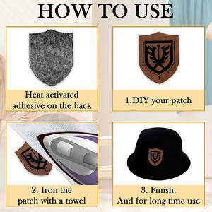 Logotipo de diseño personalizado gratuito del fabricante, chapada en oro insignia de diseño de protección, insignias de seguridad con cadena, soporte de cuero - Product Image 2