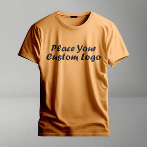 เสื้อยืดผ้าป่านทรงสลิมฟิตผ้าถักลายพิมพ์ลายออกแบบโลโก้ได้ตามต้องการ - Product Image 1