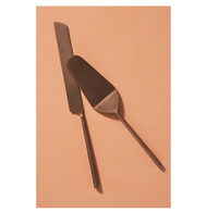 Ensemble en acier inoxydable et couteau à gâteau et serveur avec poli mat à vendre service à gâteau de haute qualité 2 Offre Spéciale de taille différente