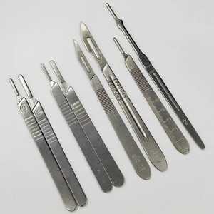 Manche de scalpel jetable stérile avec utilisation artisanale de laboratoire chirurgical Lame de dermaplanage en plastique Acier inoxydable Type de couteau compatible - Product Image 6