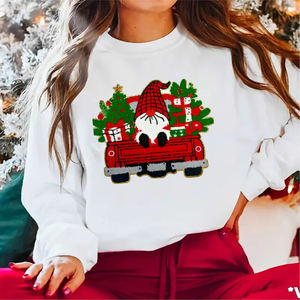 Patchs brodés en chenille à paillettes Holly Jolly, écologiques, motif cœur, logo personnalisé, grande taille, vente en gros pour chapeaux - Product Image 2