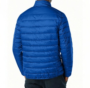 Veste matelassée surdimensionnée pour homme avec logo personnalisé, col haut, manteau d'hiver, streetwear, vente en gros - Product Image 2