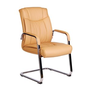 Floria02 Ergonomic Kneeling Chair for Conference Room Leather Upholstered with Fixed Armrest HOCQ68005 - Product Image 4