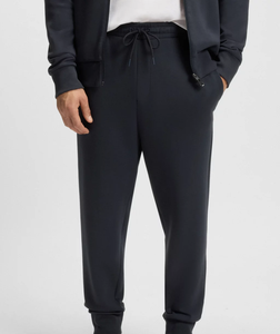 Chándal elegante con cremallera azul marino para hombre, perfecto para un estilo de vida activo, versátil y a la moda - Product Image 3