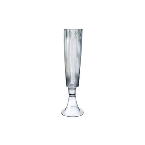 VTV3222 - <b>Clear</b> Fluted Trumpet <b>Vase</b> - 22 - Product Image 1