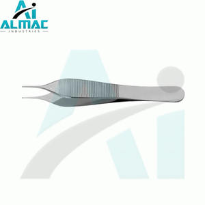 ALMAC alta calidad 12cm Adson fórceps Manual instrumento quirúrgico conjunto gran oferta Acero inoxidable alta base - Product Image 5