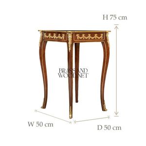 Juego de Mesa de Centro y Mesa Auxiliar de Madera con Incrustaciones de Lujo - Product Image 5