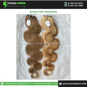 Prix direct d'usine Emballage personnalisé Extensions de cheveux de vague de corps colorés de cheveux humains bruts vierges pour le temple indien en gros Remy - Product Image 5