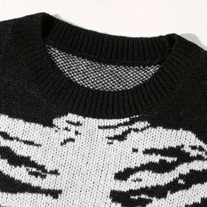 เสื้อสเวตเตอร์โอเวอร์ไซส์สำหรับผู้ชายและผู้หญิงเสื้อลำลองเสื้อสเวตเตอร์แบบสตรีทแวร์ไซส์ใหญ่พิเศษแฟชั่น2025ออกแบบโลโก้ได้ตามต้องการ - Product Image 3