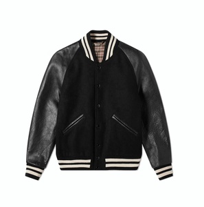 Chaqueta universitaria de lana de talla grande personalizada, ropa de abrigo transpirable de calidad superior, chaqueta de béisbol universitaria para hombre, envío DDP - Product Image 1