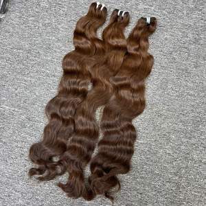 Vente en gros meilleure vente 28 pouces perruque vague naturelle cheveux humains vierges fermeture à lacet suisse non traités un donneur Remy Fl aligné 4x4 - Product Image 2