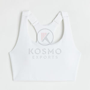 Sujetador deportivo personalizado de alta calidad para mujer, transpirable, a prueba de viento, secado rápido, Spandex/poliéster, ropa de gimnasio para Fitness, Yoga, entrenamiento - Product Image 1