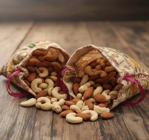 กระเป๋าผ้าไหมปักลายซาร์โดซีทำมือจากราชสถาน สำหรับงานแต่งงาน ฮัลดี ฮีน่า ซันจีต นิกาห์ โอนัม ปอนกัล  ถุงของขวัญสำหรับแจกแขก - Product Image 5