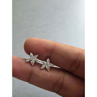 Boucles d'oreilles clous en diamant naturel taille poire 1,34 CT