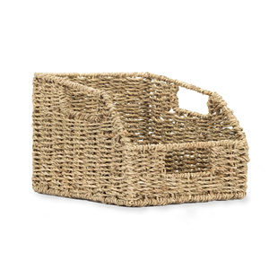 Competitive price seagrass file holder handmade magazine storage stand desktop drawer organizers - Product Image 3