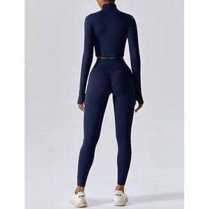 Conjunto de Yoga sin costuras de alto rendimiento para mujer, ropa deportiva de 3 piezas, ropa deportiva para gimnasio, entrenamientos deportivos de Yoga, Fitness elegante para mujer - Product Image 2