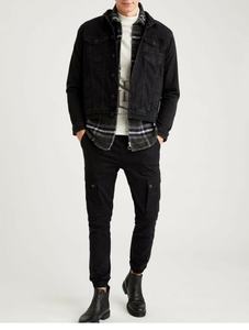 Wholesale Custom <b>Men's</b> Winter Jackets High Quality Oversized Windbreaker <b>Coat</b> <b>With</b> <b>Fur</b> <b>Hood</b> Button Decorations Filled Cotton - Product Image 6