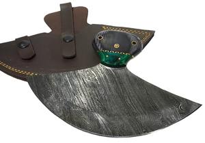 Wholesale 2024 Custom Size Stainless Steel Ulu <b>Kitchen</b> <b>Knives</b> High Quality Eco-Friendly Wood Handle Daily Use - Product Image 3