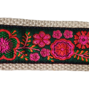 เข็มขัดคาดเอวผ้าแจ็คการ์ดสีรุ้งหัวเข็มขัดรูปตัว D แบบคู่สีรุ้งปรับได้ - Product Image 5