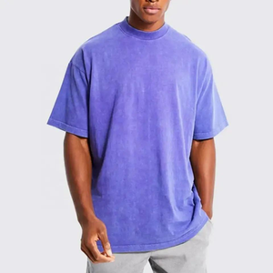 Camiseta Gráfica con Lavado Ácido Personalizada al por Mayor para Hombre, Talla Grande, 100% Algodón, Vintage, Impresión Personalizada, Tejido de Punto Ácido - Product Image 5