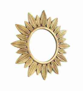 Iron Art Premium Flower Style Modern Home Decor Metal <b>Wall</b> <b>Mirror</b> Flower Design Pattern <b>Hanging</b> <b>Mirror</b> for Hotel Decoration Use - Product Image 2