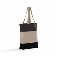 Женские сумки-тоут с трехцветными вставками, большая вместимость, деним, хлопок, холст, тканевые ручки, 12 унций. Застежка-молния с возможностью нанесения логотипа