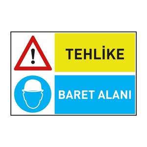 Casque de sécurité avec avertissement pour zone dangereuse - Product Image 1