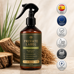 Aromatizante en Aerosol de Madera y Vetiver de Marca Privada 300ml OEM |   Aromatizante para el Hogar en Aerosol |   España UE - Product Image 1