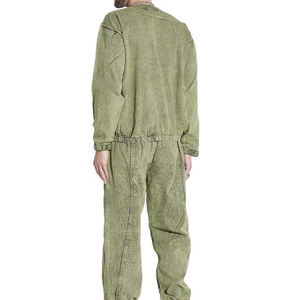 Fabricant de vêtements de haute qualité pantalon évasé personnalisé Vintage lavé à l'acide soleil délavé personnalisé imprimé bouffant survêtement de jogging pour hommes - Product Image 2