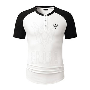บริการ OEM เสื้อเชิ้ตแขนสั้นเฮนลีย์ ผ้าถักโพลีเอสเตอร์/คอตตอน เป็นมิตรกับสิ่งแวดล้อม ระบายอากาศได้ดี เสื้อลำลอง ราคาดีที่สุด - Product Image 1