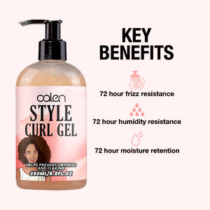 Oalen Gel hydratant et anti-frisottis personnalisé de 250ml pour boucler les cheveux - Product Image 2